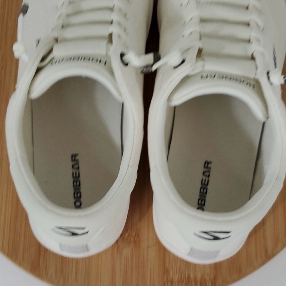 Hobibear Barefoot Minimalist Wide Toe Box Canvas Slip-On Sneakers Cream Unisex - Picture 4 of 8